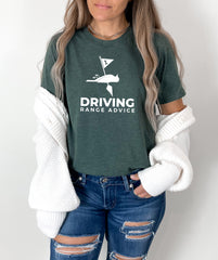 Driving Range Advice Custom Front and Back Unisex Crewneck Shirt