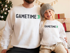 Gametime Custom Logo Youth and Toddler Unisex Crewneck Hoodies and Sweatshirts