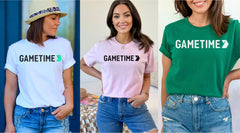 Gametime Custom Logo Adult Unisex Crewneck T-Shirts