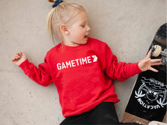 Gametime Custom Logo Youth and Toddler Unisex Crewneck Hoodies and Sweatshirts