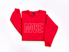 MAKE Wellness Collection: Custom Logo Adult Unisex Crewneck Hoodies and Sweatshirts