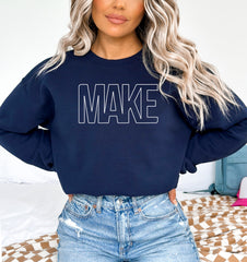 MAKE Wellness Collection: Custom Logo Adult Unisex Crewneck Hoodies and Sweatshirts