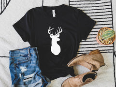 Deer Shirt, Christmas Deer Shirt, Deer Head Shirt, Oh Deer Shirt, Deer Lover Shirt, Camping Shirt, Camper tee, Christmas Deer Shirts