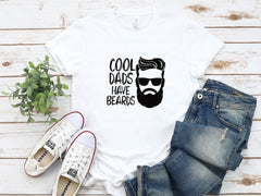 Cool Dads Have Beards Shirt, Funny Fathers Day Shirt, Dads With Beards Tshirt, Beard Lover Men Shirts, Cool Husband Tshirt, Fathers Day Gift