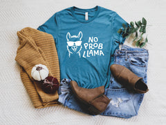 No Probllama Shirt, No Problem Sarcastic Shirt , Funny Shirt , Funny Llama Shirt, Funny Animal Tee, Llama Shirt, Llama Lover Tee