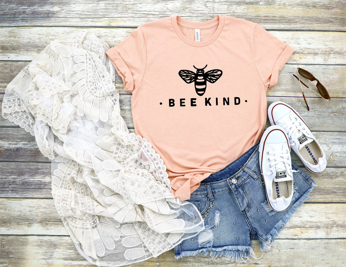 Bee Kind T-Shirt, Bee Shirt, Kindness Tee, Cute Bee Shirt, Kindness Matters Shirt, Be Nice, Gift for Her, Nature Shirt, Bella Canvas