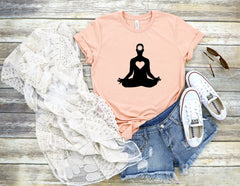 Yoga Pose Shirt, Yoga Workout Apparel, Women's Yoga Shirt, Yoga Gift, Meditation Tshirt, Relaxation Shirt, Namaste Tshirt, Yoga Teacher Gift