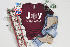 Joy to The World Shirt, Christmas Shirt, Christmas Gift Shirt, Christmas Gift for Mom, Matching Christmas Shirt, Christmas Family Shirts