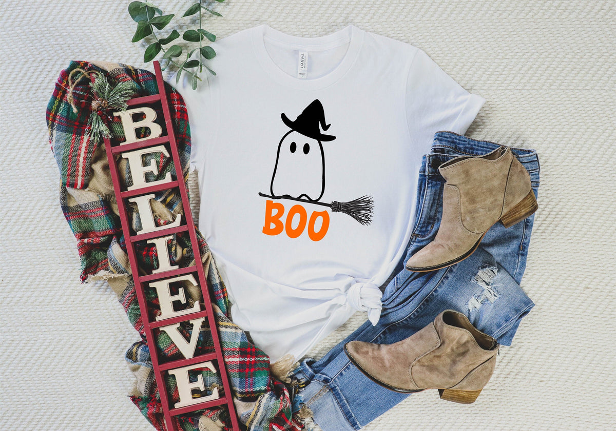 Halloween Shirt, Ghost Boo Shirt, Halloween T Shirt, Funny Halloween Shirt, Party Halloween Shirt, Family Kids Halloween Shirt, Ghost Tee