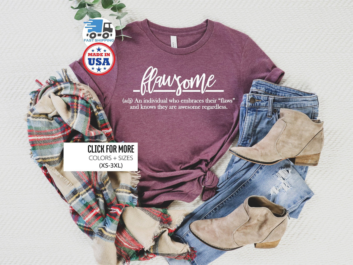 Flawsome Definition Shirt, Good Vibes Shirt, Badass Mom Shirt, Boss Mom Shirt, Mom Gift from Daughter, Mom Gift Birthday, Inspirational Tee