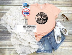 Tree of Life Shirt, Spiritual Shirt, Yin Yang Shirt, Ying Yang Tree Shirt, Ying Yang Sign, Ying Yang Shirt Women, Buddhist Shirt, BonsaiTree