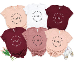 Weekend Vibes With My Tribe, Girls Trip Shirt, Girls Vacation Shirt, Girls Weekend Trip, Vacation Shirt, Vacay Mode Shirt, Family Vacation