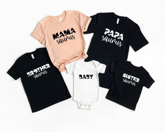Dinosaur Party Shirts, Family Dinosaur Shirt, Matching Family Tees, Papasaurus Shirt, Mamasaurus Tee, Sistersaurus Tshirt, Brothersaurus Tee