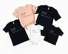 Family Definition Shirt, Family Shirts, Matching Family Shirts, Gift Shirt for Family, Mama Dada Shirts, Gift for Mom, Gift for Dad, Sibling