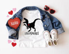 Loveasarus Shirt , Toddler Valentine Shirt, Kids Valentine Shirt, Boys Valentine Shirt, Baby Valentine Shirt, Dinosaur Valentine Shirt