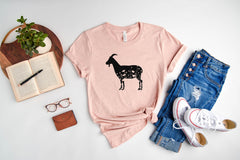 Floral Goat Shirt, Goat Shirt, Floral Goat Tee, Flower Goat Shirt, Goat Lover Tee, Goat Shirt, Goat Lover Gift, Goat Shirt Gift, Goat Love