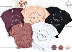 Weekend Vibes With My Tribe, Girls Trip Shirt, Girls Vacation Shirt, Girls Weekend Trip, Vacation Shirt, Vacay Mode Shirt, Family Vacation