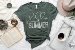 Summer Shirt, Hello Summer Shirt, Summer Shirts for Women, Summer Shirts 2023, Fun Summer Shirts, Vacation Shirt, Summer Trip Shirts, Women