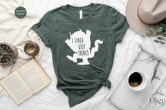 I Teach Wild Things Shirt, Funny Teacher Shirts, Teacher Shirt Gift, Teacher Appreciation Shirt, Teacher Day Shirt, Prek Teacher Shirts