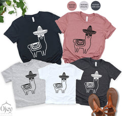 Llama Fiesta Shirt, Cinco De Mayo Shirts, Llama Shirts for Cinco De Mayo, Fiesta Shirt, Cinco De Mayo Family, Funny Cinco De Mayo Shirts