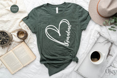 Shirts for Grandma, Grandma Shirt, Grammy Nana Gigi Grammy Shirt, Grandma Shirt Gift, New Grandma Shirt, Grandma Heart Shirt