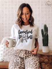 Realtor Shirts, Realtor Gift Shirt, Licensed to Sell Shirt, Real Estate Shirts, Gift for Realtor, Real Estate Gifts, Gift for Agent