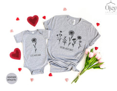 Raising Wildflowers Shirt, Little Wildflower Tshirt, Mom And Daughter Outfits, Cute Mom Tee , Matching Mom Daughter Shirts, Mothers Day Gift