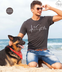 Fishing Heartbeat Tshirt, Fishing Shirt For Dad, Fishing Lover Gift, Fishing Shirts For Guys, Minimalist Fisherman Shirt, Bass Fishing Gifts