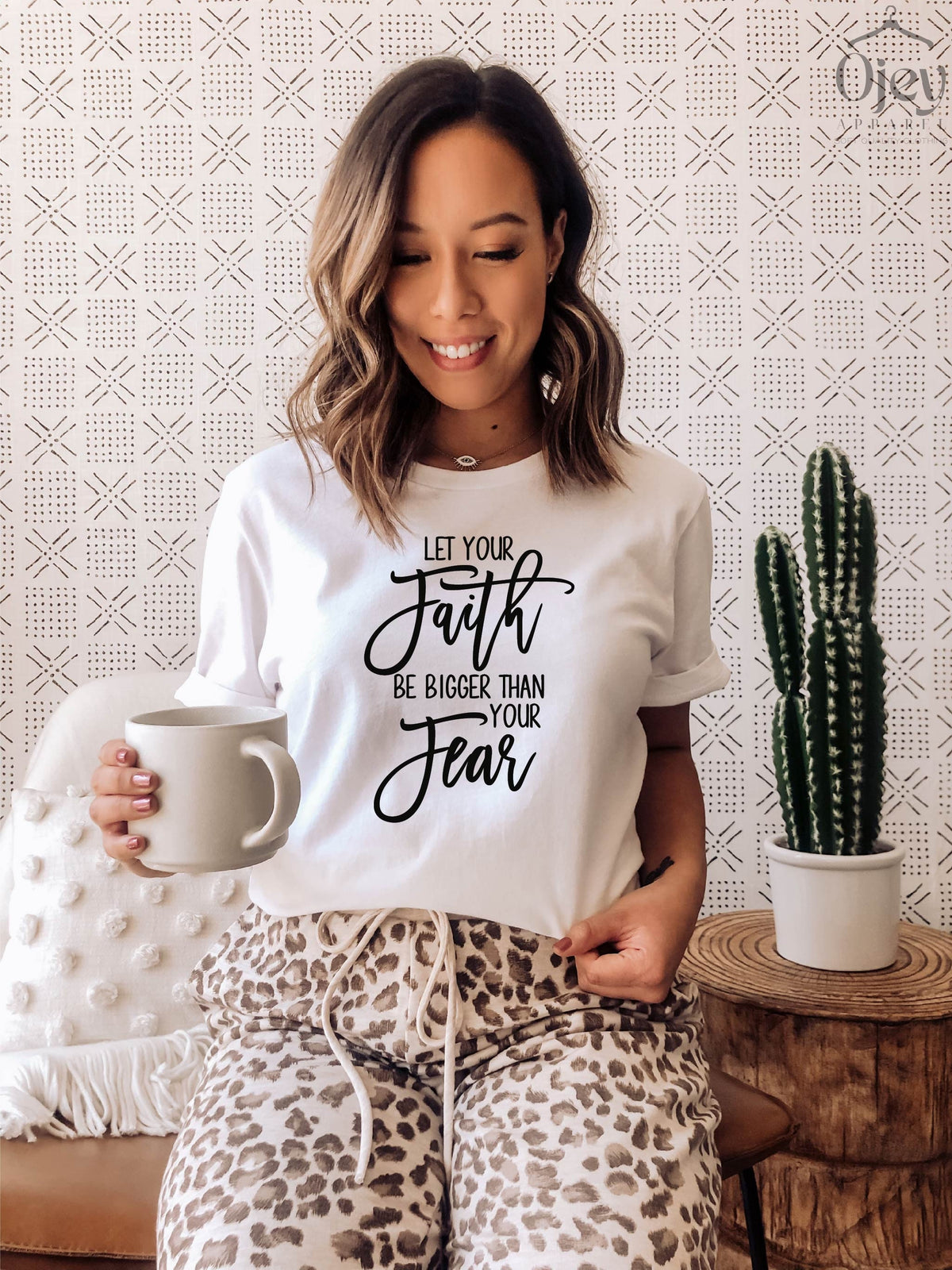Religious Tee, Christian Shirt, Let Your Faith Be Stronger than Your Fear Shirt, Faith Shirt for Women, Faith Over Fear Shirt, Gift for Her