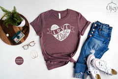 Love Jesus Shirt Christian Shirt Christian T Shirt God Love Shirt Religious Shirt  Religious Gift Christian Gift Unisex Jersey Women Shirt
