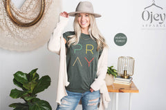 Pray Shirt, Christian Shirt, Gift For Her, Gift For Mom, Religious Shirt, Grace Shirt, God Shirt, Church Gift, Christmas Gift, Faith Tees