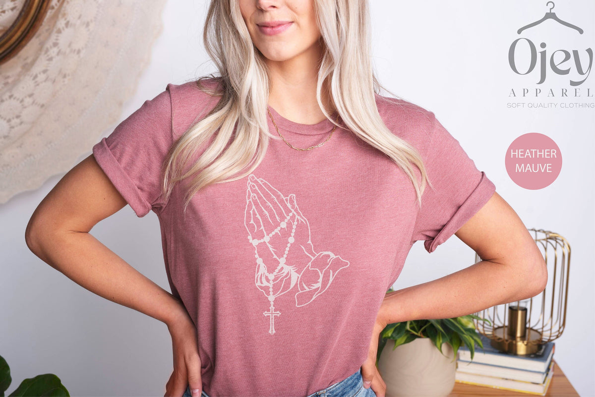 Praying Hands Shirt, Church Shirt Gift, Religious Shirt, Christian Shirt, Faith Shirt, Praying Shirt for Friends, God Shirt, Christmas Gift