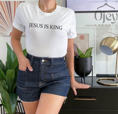Jesus is King Shirt, Christian Apparel,  Faith Clothing, Christian Shirt, Christian Gift, Religious Shirt, Christian Tee, Christmas Gift Tee