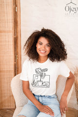 Cat Plant Shirt, Cats and Plants, Gift For Cat Lover, Gardener Gift, Cat and Succulent Shirt, Cat and Plant Gift, Cats, Minimalist Cat Shirt