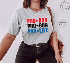 Pro God Shirt, Pro Gun, Pro Life Shirt, Pro Life, Conservative Tshirt, Life Matters Shirt, Protect Lives Protect Community, Christian TShirt