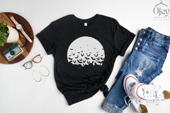 Halloween Bat Shirt, Bat Shirt, Halloween Shirt, Halloween Party Shirt, Cool Halloween Shirt, Flying Bats Shirt, Halloween Costume Shirt