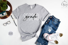 Second Grade Teacher Shirt, 2nd Grade Teacher Gift, Second Grade Shirts, Gift for Teacher, Teacher Appreciation Shirt, Cute Second Grade Tee