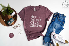 Yes I Can Drive A Stick Shirt, Funny Halloween Shirt, Witch Shirt, Halloween Party Shirt, Halloween Gift, Halloween Crewneck