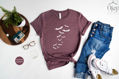 Halloween Bats Shirt, Halloween Shirt, Halloween Outfits, Funny Halloween Shirt, Halloween Gift, Flying Bats Shirt, Halloween Costume Shirt