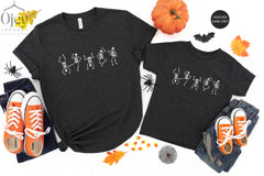Skeleton Dancing Halloween Shirt, Skeleton Dance Shirt, Halloween Skeleton Shirt, Dancing Skeleton Shirt, Funny Skeleton Shirts