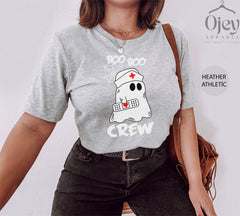 Boo Boo Crew Shirt, Halloween Nurse Shirt,  Funny Halloween Shirts, Cute Nurse Shirt, Halloween Nurse Gift, Spooky Nurse Shirt, Boo Crew Tee