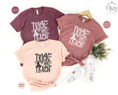 Halloween Teacher Shirt, Halloween Tshirt, Trick or Teach Shirt, Halloween Shirt for Women, Halloween Teacher Shirts, Teacher Gift Shirt