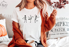 Dancing Skeleton Shirt, Funny Skeleton Shirt, Halloween Shirt, Halloween Party Dancing Skeleton Shirt, Funny Halloween Shirt