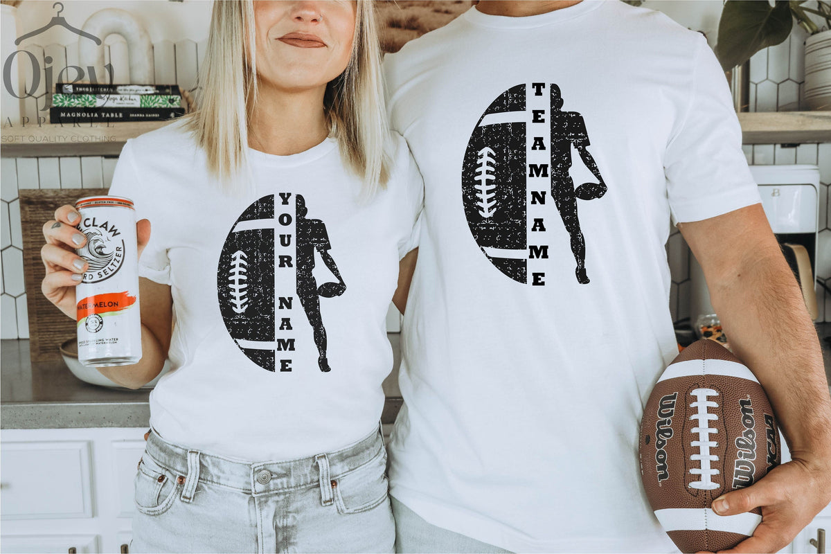 Customized Football Shirt, College Football Shirt, Custom Team Name Shirt, Team Name Football Shirt, Football Season Shirt, Unisex Shirt