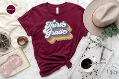 Third Grade Teacher Shirt, Retro Third Grade Shirt, Third Grade Shirt Gift, Back To School, Teacher Life Shirt, Teacher Appreciation Shirt