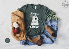 Boo Boo Crew Shirt, Halloween Nurse Shirt,  Funny Halloween Shirts, Cute Nurse Shirt, Halloween Nurse Gift, Spooky Nurse Shirt, Boo Crew Tee