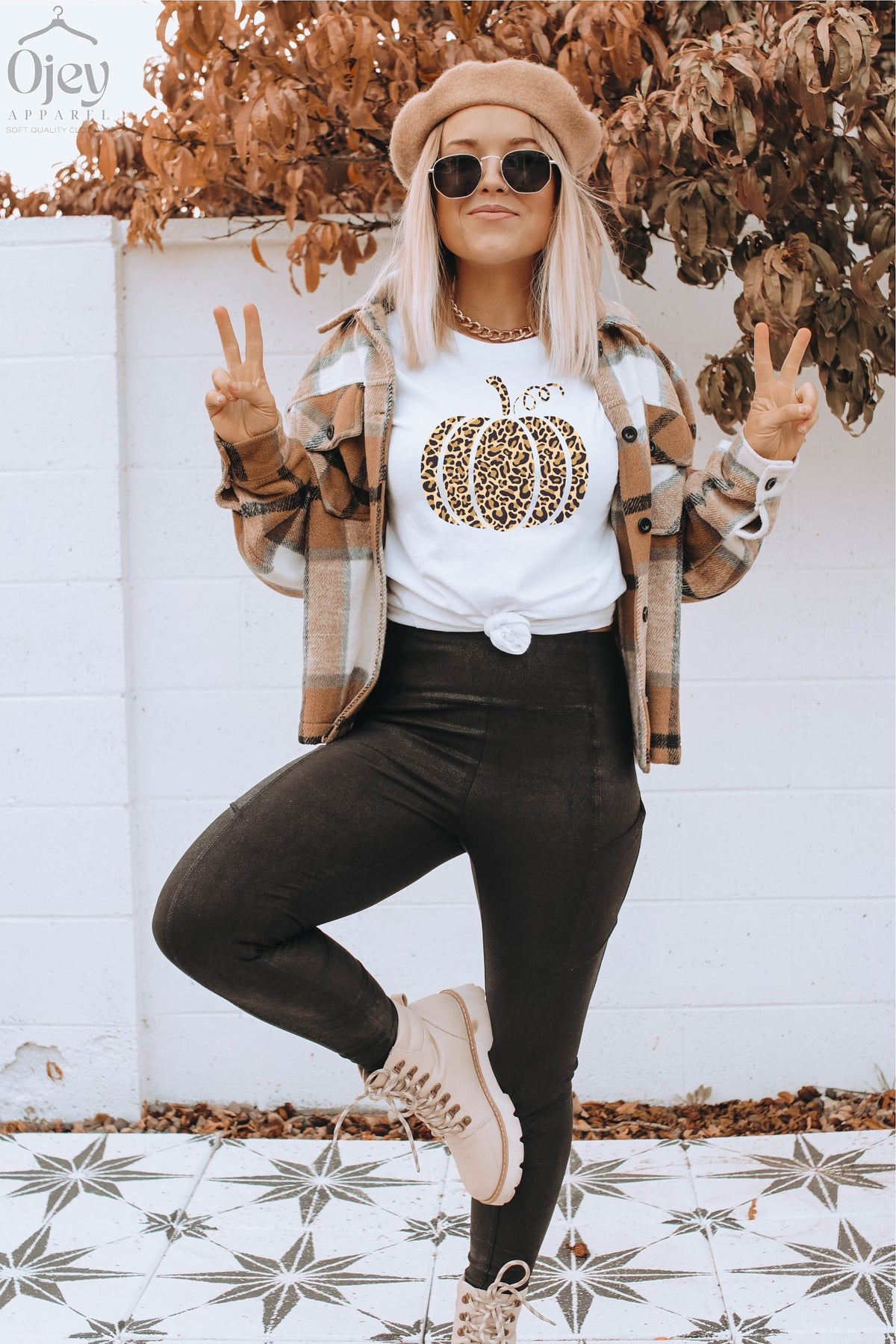 Leopard Pumpkin Shirt, Fall Pumpkin Shirt, Cute Pumpkin Shirt, Fall Shirt Gift, Fall Vibes Tee, Thanksgiving Shirt Gift, Fall Tees for Women