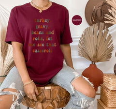 Funny Thanksgiving Shirts, Turkey, Gravy, Beans and Rolls Shirt, Family Thanksgiving Shirt, Turkey Lover Shirt, Thanksgiving Dinner T-Shirt