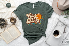 Give Thanks Shirt, Thankful Shirt, Thanksgiving Shirt, Fall Shirt, Cute Fall Shirt, Thanksgiving Gift, Family Thanksgiving Shirt
