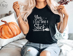 Yes I Can Drive A Stick Shirt, Funny Halloween Shirt, Witch Shirt, Halloween Party Shirt, Halloween Gift, Halloween Crewneck